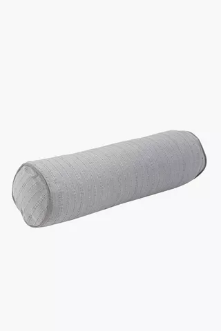 Dobby Textured Cotton Piped Bolster