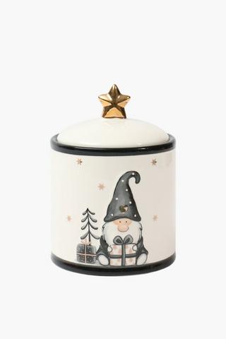 Festive Santa Canister