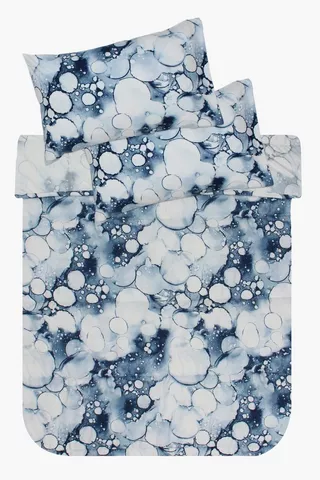 6 Piece Soft Touch Water Colour Bubbles Comforter Baleset