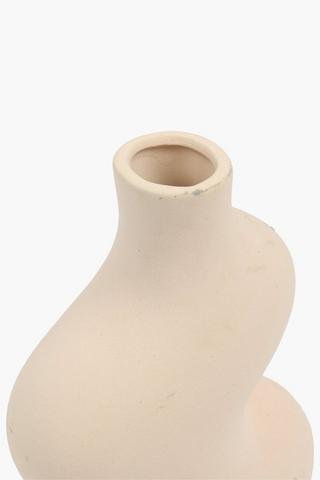 Swirl Ceramic Vase, 14x26cm