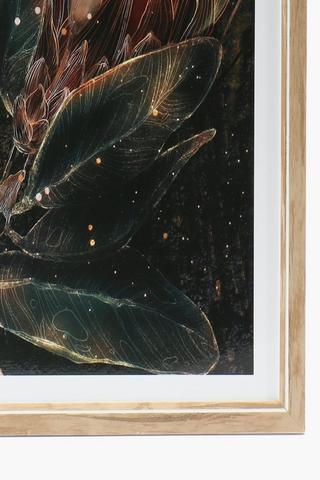 Framed Deep Protea Canvas, 30x40cm