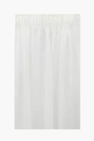 Textured Sheer Lu Taped Curtain, 230x218cm