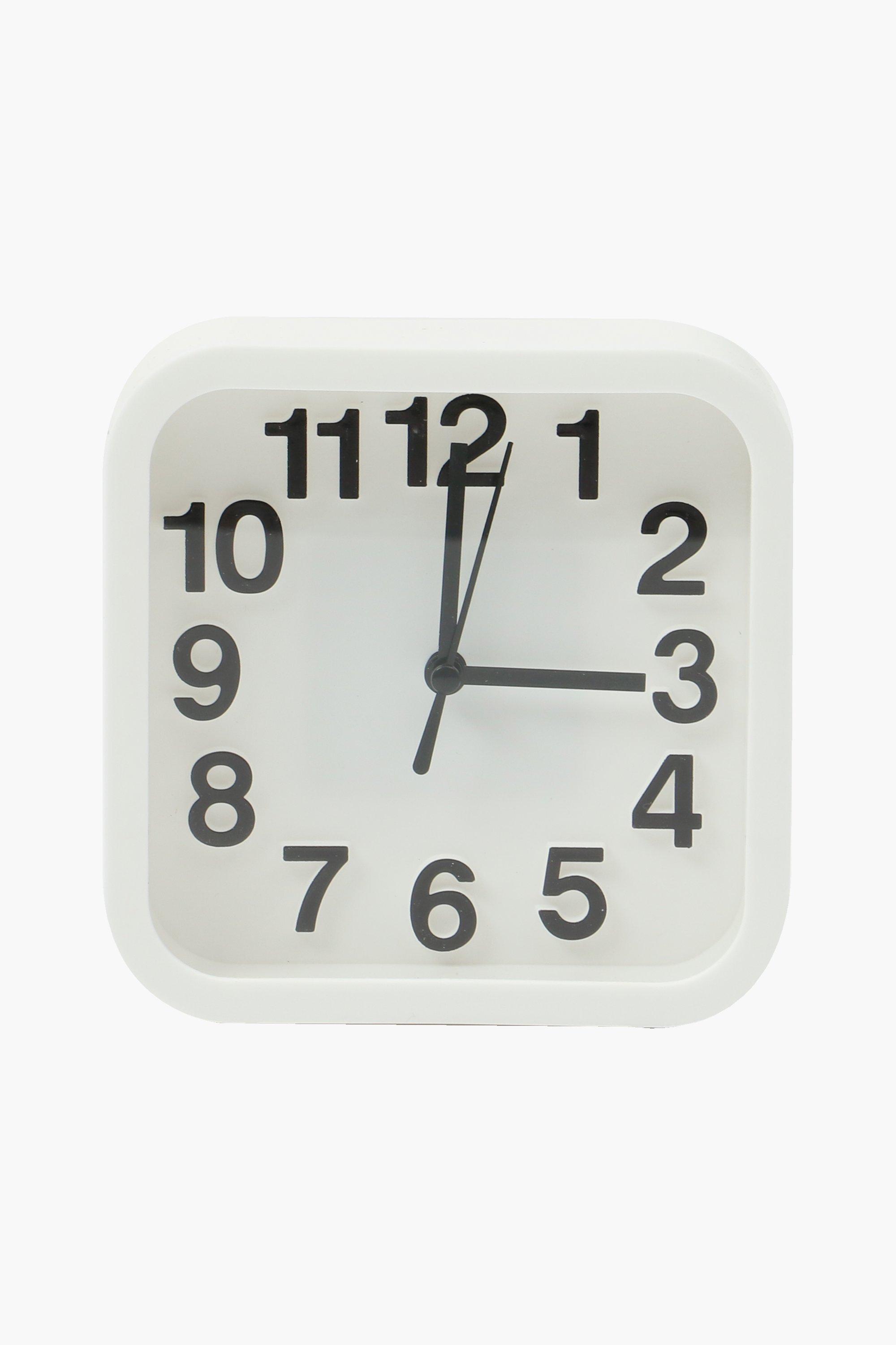 Square Desk Clock, 13cm