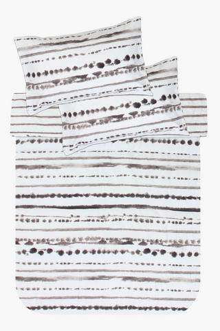 Soft Touch Embossed Stripe Comforter Set