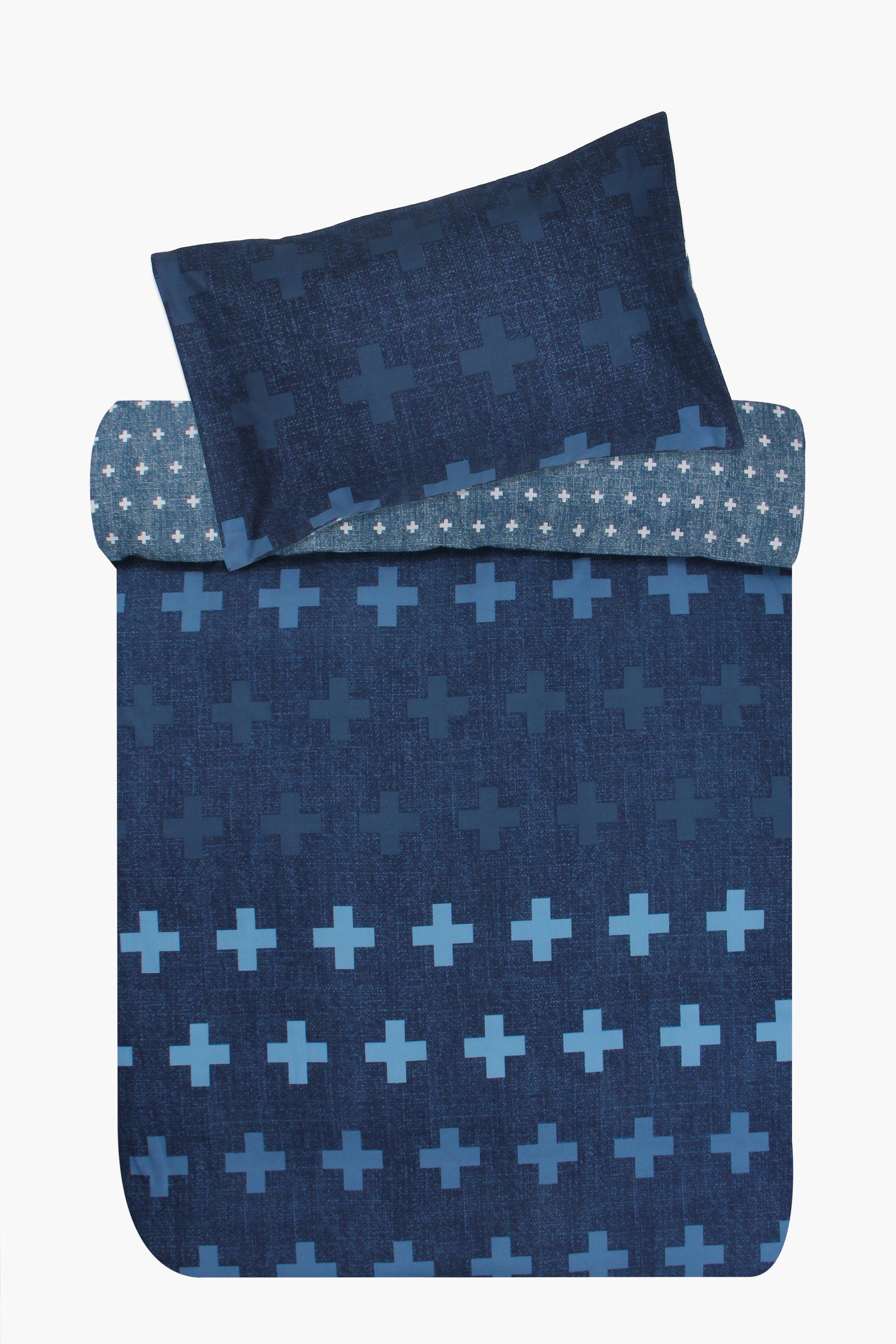 Soft Touch Justin Cross Reversible Duvet Cover Set