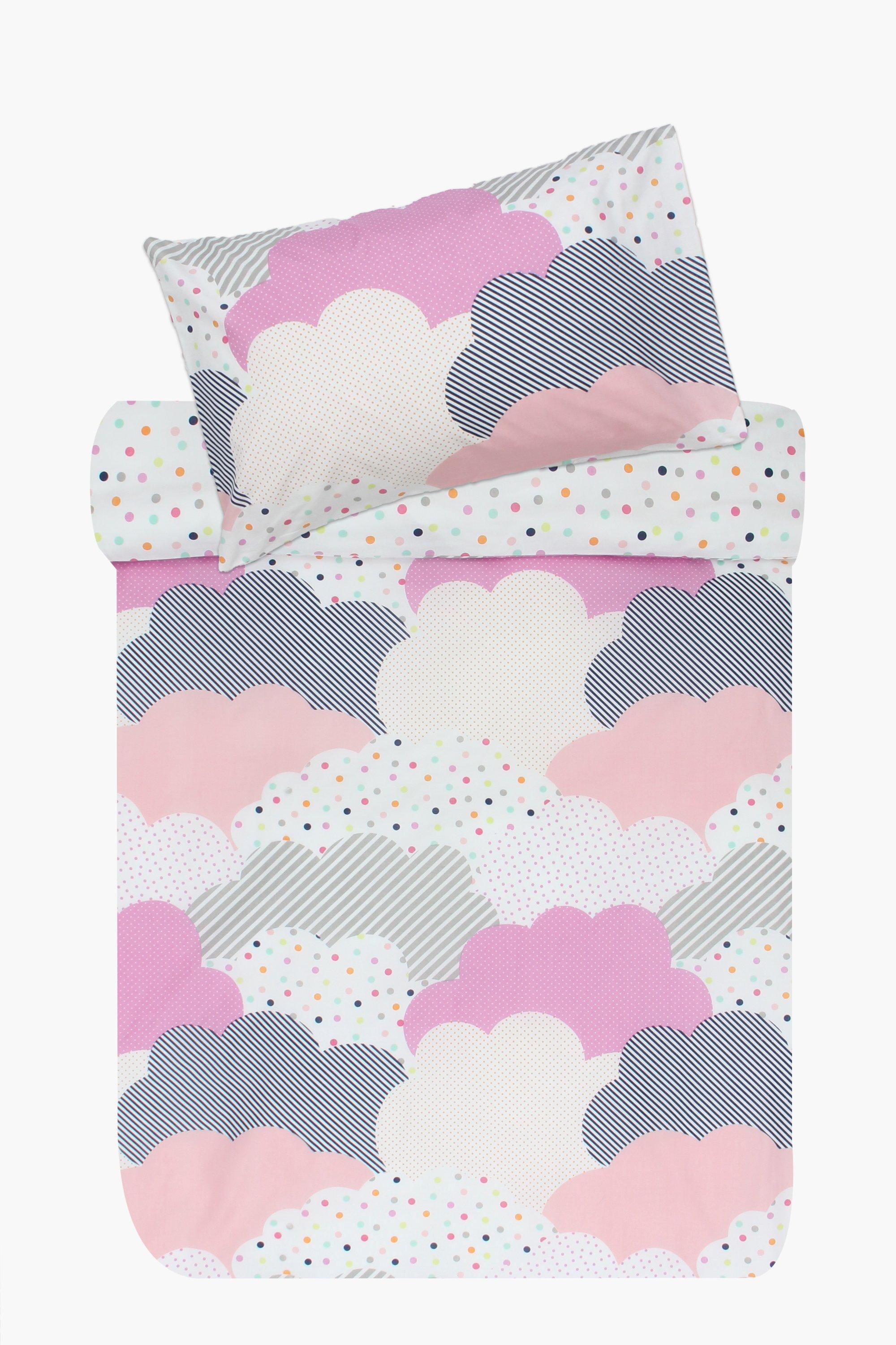 Polycotton Clouds Reversible Duvet Cover Set