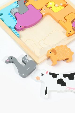 Educational Wooden Animals Puzzle