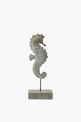 Seahorse On Plinth, 15x38cm