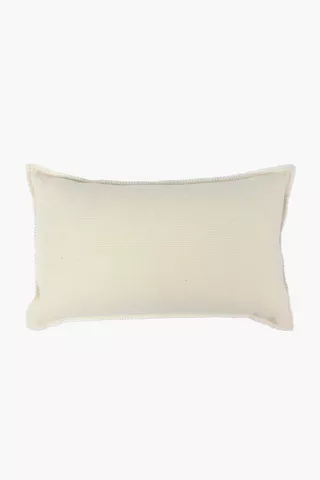 Dobby Woven Stitch Cotton Scatter Cushion, 30x50cm