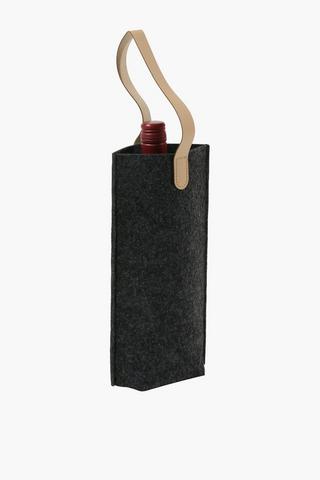 Felt Wine Bottle Bag Single