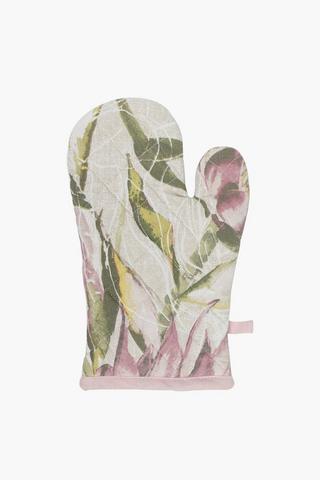 Floral Printed Cotton Single Oven Glove