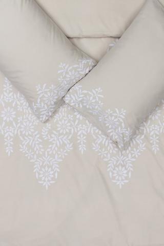 Premium Cotton Embroidered Classic Floral Duvet Cover Set