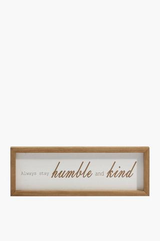 Humble Hanging Sign, 34x12cm