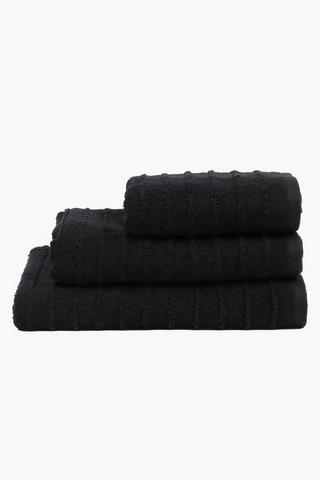 Premium Cotton Textured Wave Guest Towel
