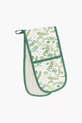 Humewood Printed Cotton Double Oven Glove