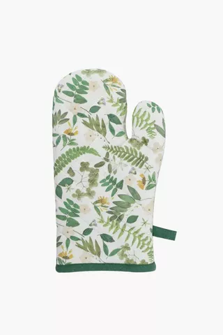 Humewood Printed Cotton Single Oven Glove