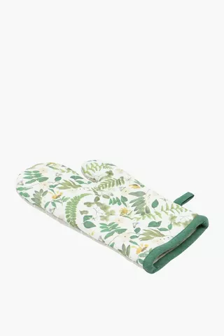 Humewood Printed Cotton Single Oven Glove