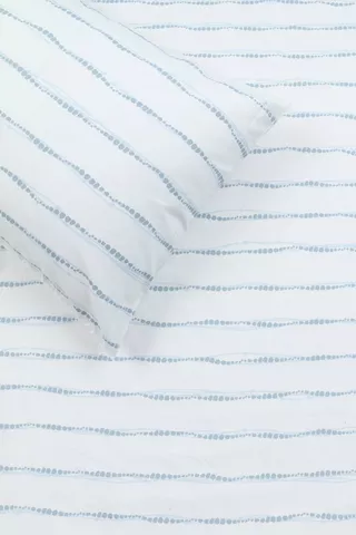 Microfibre Stripe Fitted Sheet