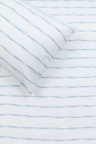 Microfibre Stripe Fitted Sheet
