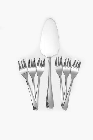 7 Piece Cake Fork Set