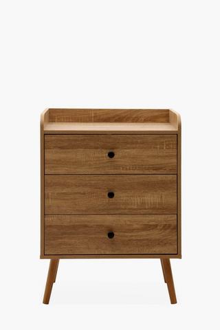 Wooden 3 Drawer Unit