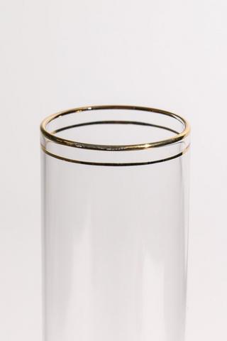 2 Pack Metallic Rim Champagne Flutes