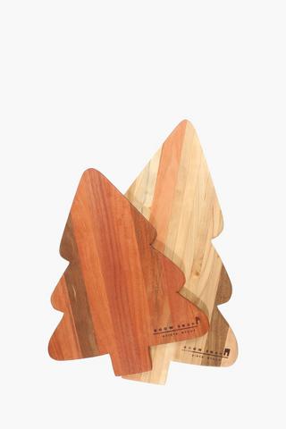 Festive Tree Wooden Server, Large