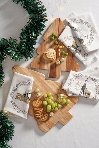 Festive Tree Wooden Server, Extra Large
