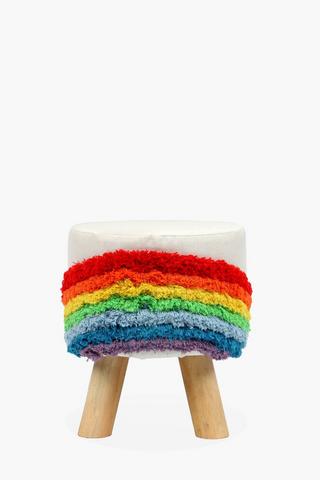 Rainbow Tufted Stool