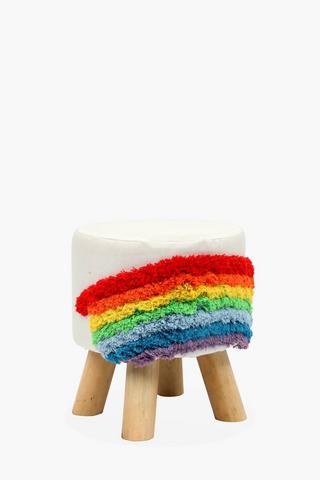 Rainbow Tufted Stool