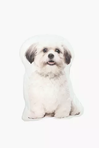 Shaped Photographic Dog Scatter Cushion, 40cm