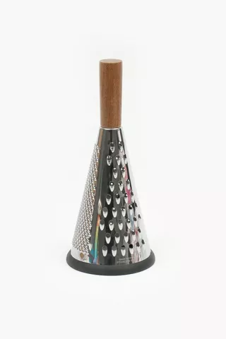 Stainless Steel And Wood Grater