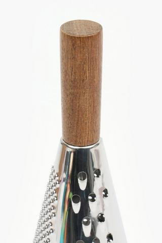 Stainless Steel And Wood Grater