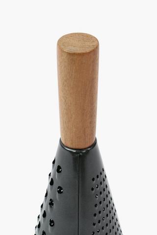 Stainless Steel And Wood Grater
