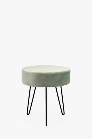 Velvet Hairpin Stool