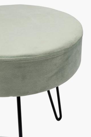 Velvet Hairpin Stool