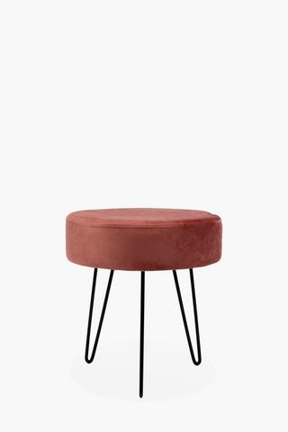 Velvet Hairpin Stool
