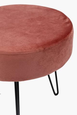 Velvet Hairpin Stool