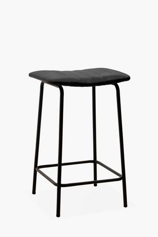 Ribbed Pu Bar Stool