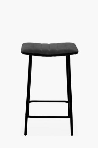 Ribbed Pu Bar Stool