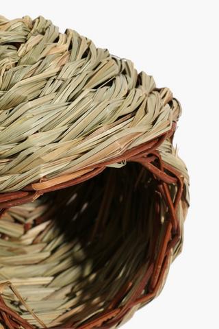 Straw Hanging Birds Nest, 14cm