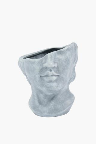 Half Faced Planter, 14x16cm