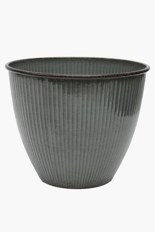 Ridged Reactive Planter, 30x37cm
