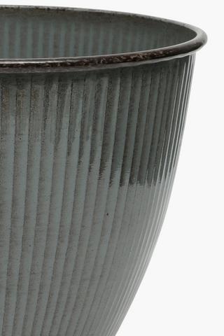 Ridged Reactive Planter, 30x37cm