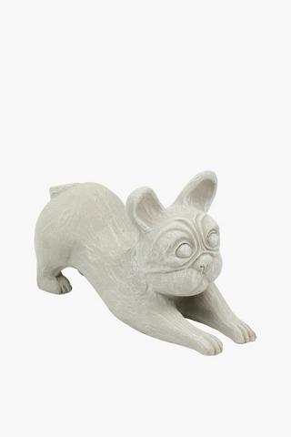 Yoga Dog Statue, 24x15cm