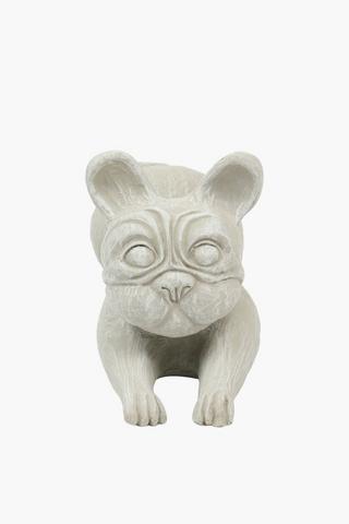 Yoga Dog Statue, 24x15cm