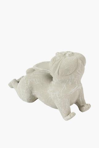 Yoga Dog Statue, 24x16cm