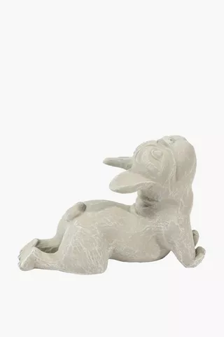 Yoga Dog Statue, 24x16cm