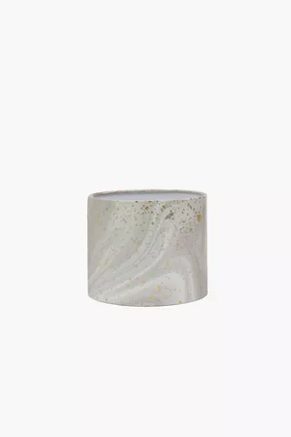 Marble Drum Lampshade, 20x18cm