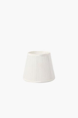 Pleat Tapered Lampshade, 22x18cm